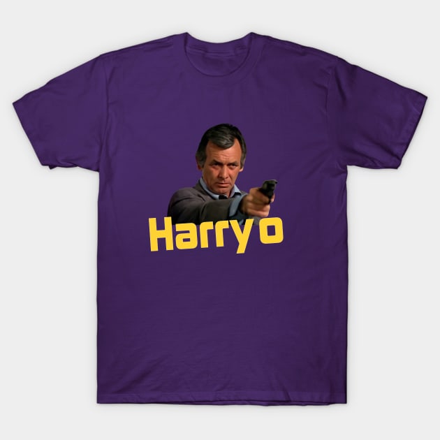 Harry O - David Janssen - 70s Cop Show T-Shirt by wildzerouk